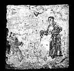 甘泉金代画像砖墓群:墓室壁画同现祖孙三代(图)