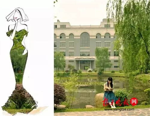 �����ݴ�ѧ�羰��װ���ں������������������ϣ�ͼ��