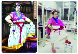 “乱室佳人”披床单演水浒大学寝室六姐妹蹿红网络(图)