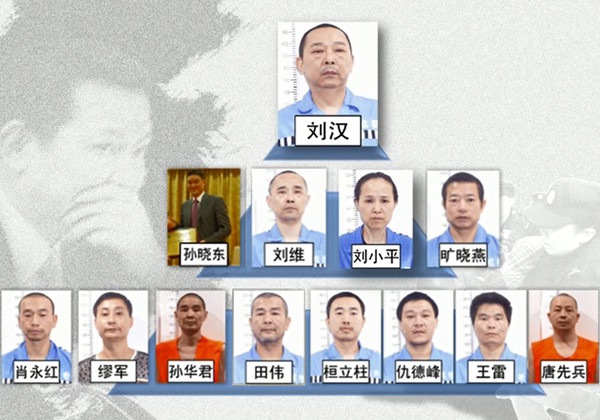 刘汉刘维等36人涉黑等案在湖北咸宁中院一审开庭(图)