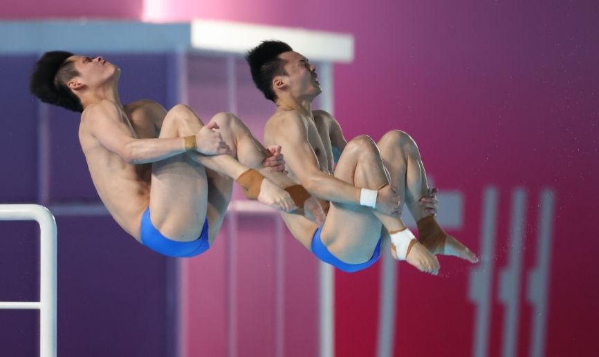 广东队摘得跳水项目男子团体冠军