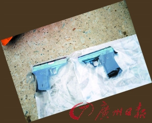 广东警方与盗车人枪战 嫌犯车辆被击出数十弹孔