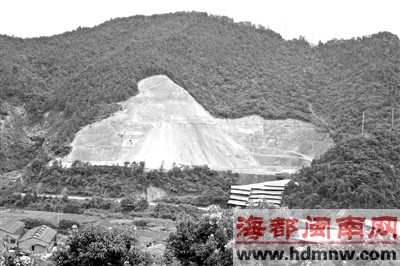 福建龙岩一机砖厂非法占地8年一直未被取缔(图)