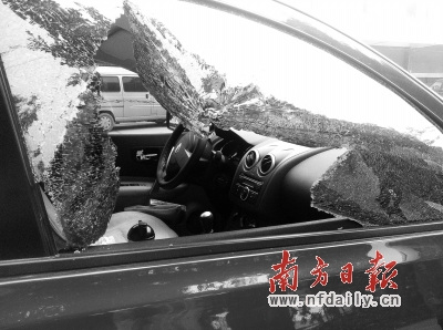 女司机等红绿灯时遭砸窗抢包飞贼扬长而去(图)
