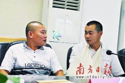 男子擒贼手被割伤仍死抱不放称曾遭窃未抓住盗匪
