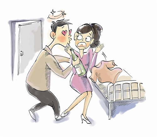 男子酒后误事强吻女同事遭拘留八天(图)