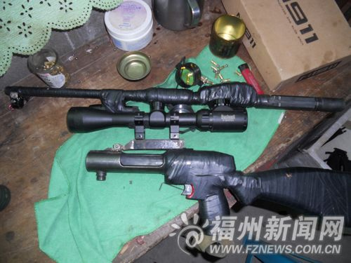 吸毒男子非法改造枪支家中天台设简易“靶场”