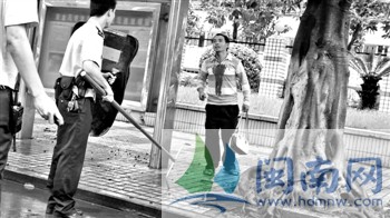 与妻子发生争吵男子抄菜刀往自己脸上猛砍(图)