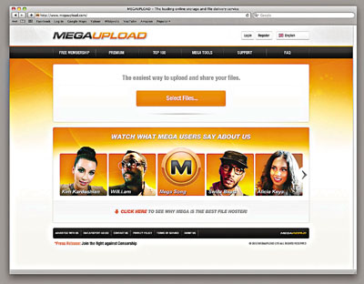 ��վMegaupload�����ر�������۾�������