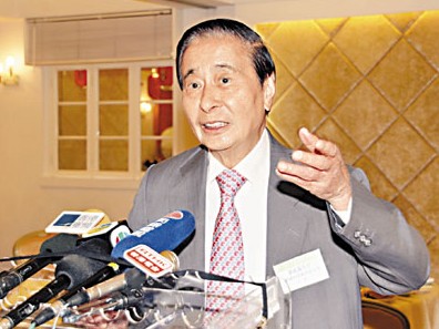 香港建筑成本高李兆基称楼市难大跌(图)
