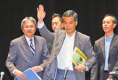 香港特首梁振英:今届政府不单做实事,更是敢做事