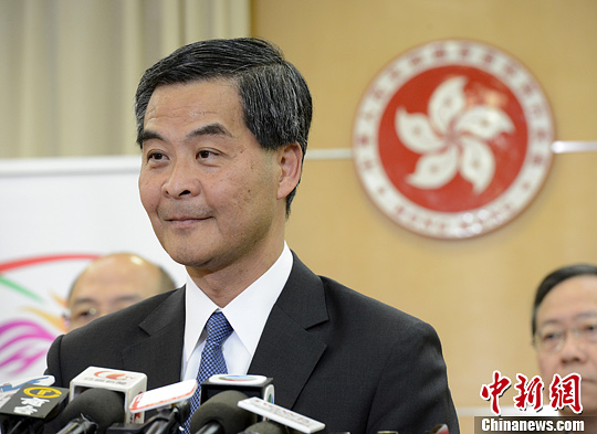 梁振英网络发文介绍赴京成果称短期内将再上京