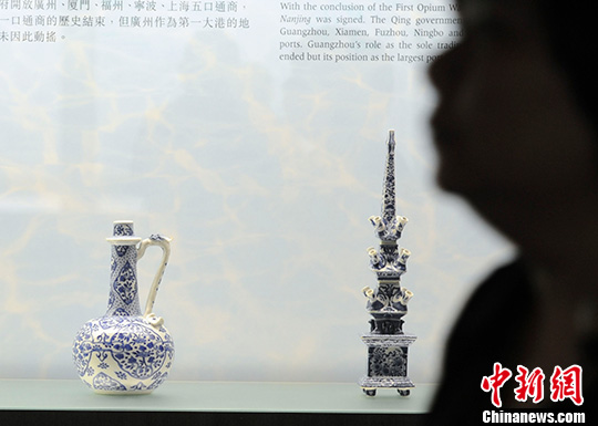 香港“海上瓷路--粤港澳文物大展”揭幕