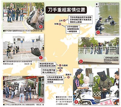 明报前总编遇袭案警方押两疑凶还原案发经过