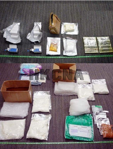 香港海关检获毒品“浴盐”拘捕一名男子(图)