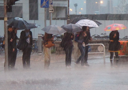 香港今年首发黑色暴雨警告信号所有下午校停课