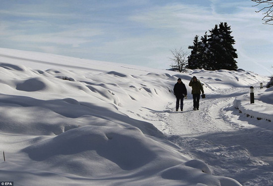 多国温度降至零下40度欧洲进入“冰雪时代”(图)