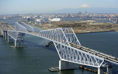 东京跨海大桥“京门大桥”通车有望成新景点(图)