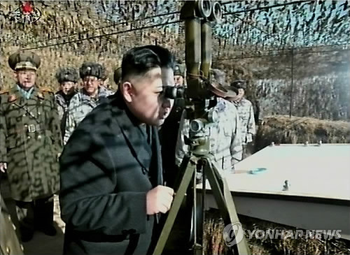 金正恩视察曾炮击延坪岛部队或欲牵制韩美军演
