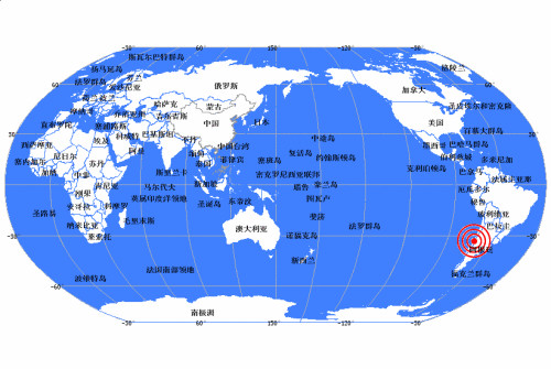 中国地震台网测定智利发生6.5级地震(组图)