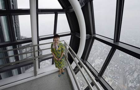东京晴空塔观景台首次亮相高达近450米（图）