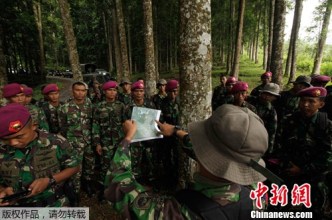 印尼救援人员在俄客机失事现场发现12具遗体