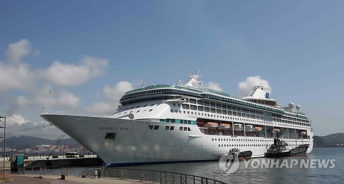 豪华游轮驶入丽水世博园区乘客将参观展场(图)