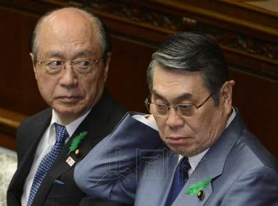 日本防卫相遭参院问责被禁止海外出差(图)