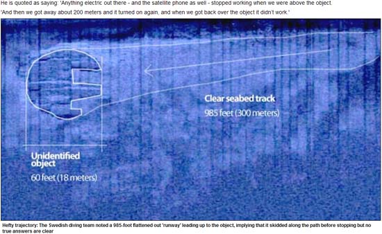 波罗的海现疑似UFO200米内电子设备失灵(图)