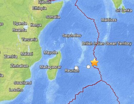毛里求斯发生5.8级地震暂无人员伤亡