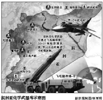 媒体称叙或拥中东最大化学武器库可由战机发射