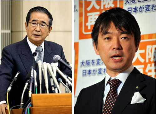 大阪市长突变卦称很难与石原慎太郎新党合作