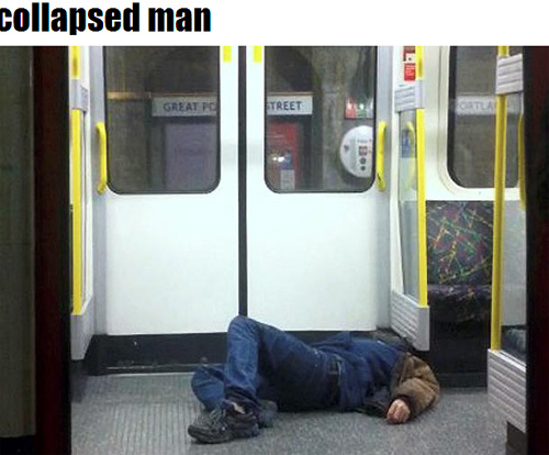 英国男子在地铁晕倒无人理会媒体感叹人心冷漠