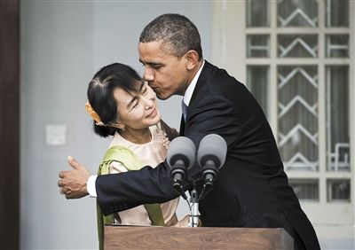 缅甸迎奥巴马来访释放518人含多名政治犯(图)
