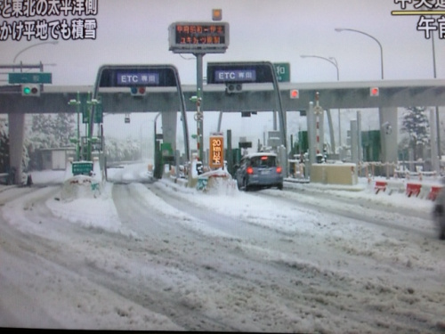 日本多地遭遇暴风雪交通运输受影响(图)