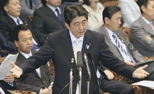 安倍称若中方人员登钓鱼岛日本将强制驱逐