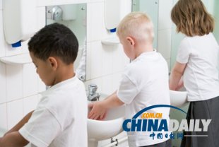 研究显示95%的人如厕后洗手不合格(图)