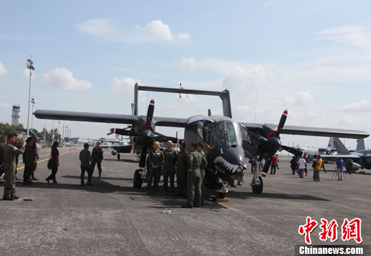 菲律宾空军一架OV-10轻型攻击侦察机坠毁