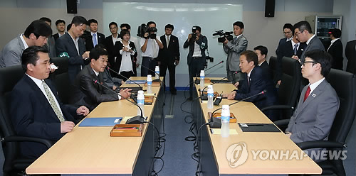 朝韩开城问题第五轮会谈未达协议25日继续会谈