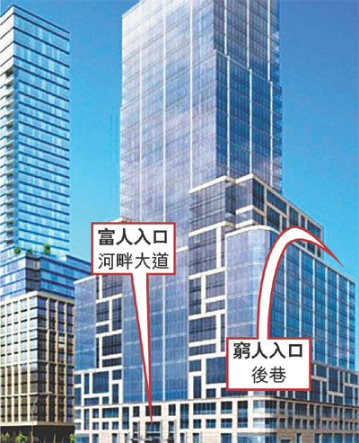 纽约豪宅楼另设入口隔离穷人被批鼓吹分化(图)