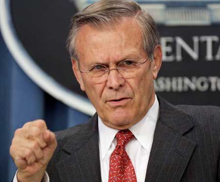 拉姆斯菲尔德:奥巴马是我遇到的最软弱总统