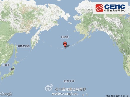 安德烈亚诺夫群岛发生6.7级地震震源深40公里