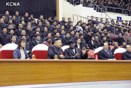 金正恩再次会见并宴请美国前篮球明星罗德曼