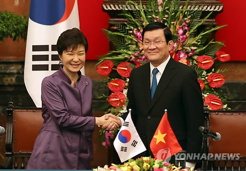 韩国越南举行首脑会谈将签署高水平FTA(图)