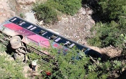 印度北部一辆客车跌入峡谷已造成19人死亡(图)
