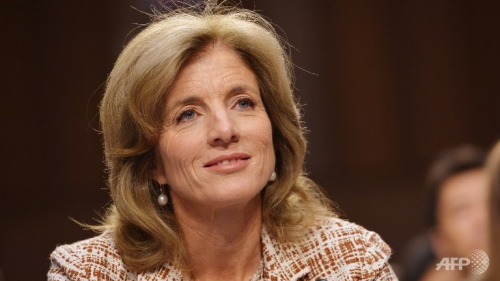 资料图:美国候任驻日大使卡罗琳·肯尼迪