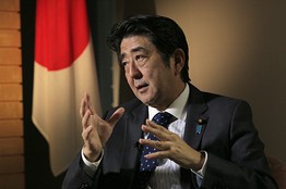 安倍称担心中国加强军备日本应领导亚太安全