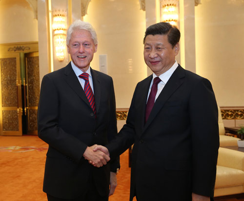 外媒:克林顿访华表态支持中国全面深化改革