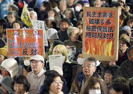 东京举行大型集会反对秘保法呼吁全部推翻(图)