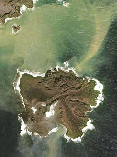 日本确认小笠原群岛附近火山新岛海拔27米(图)